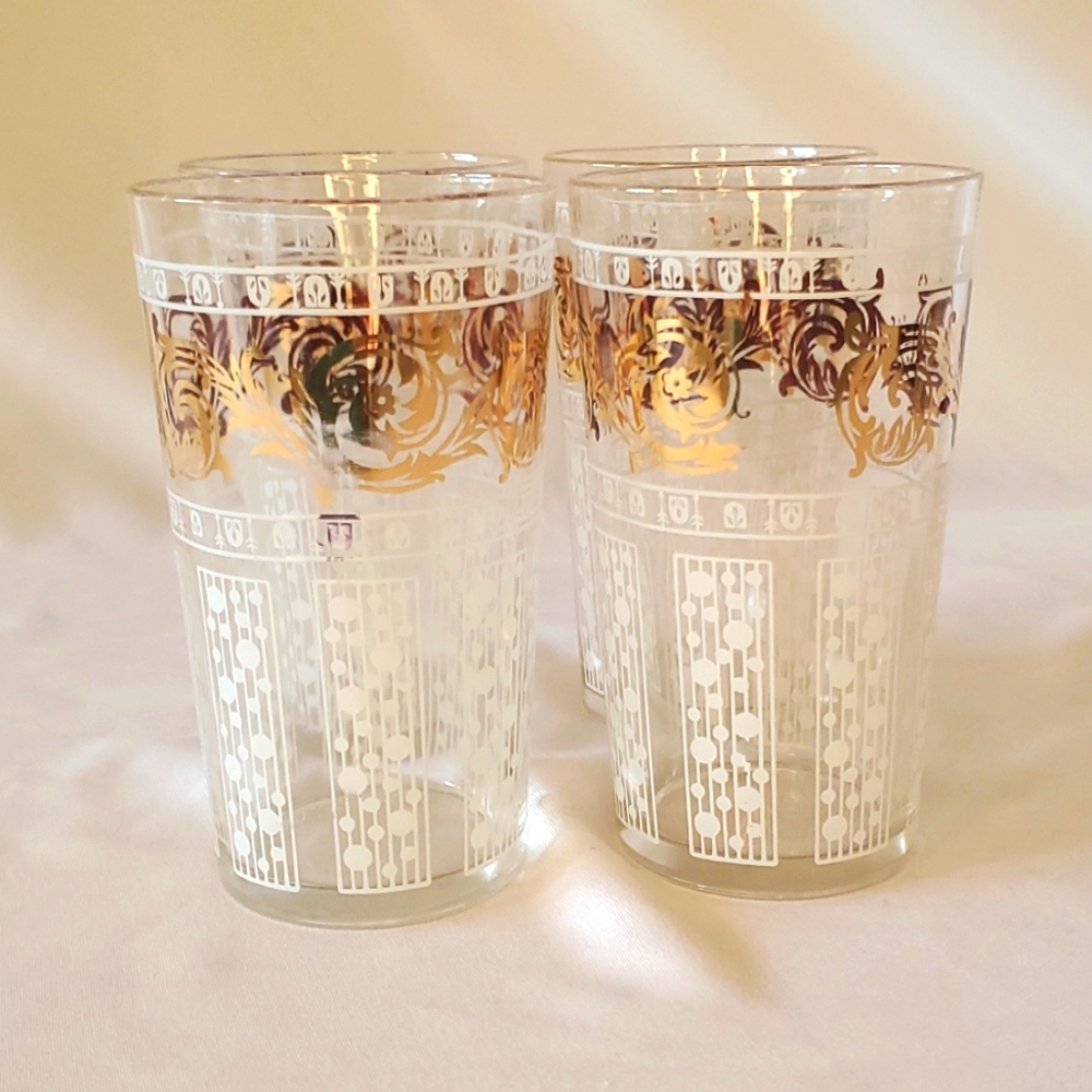 MCM Hollywood Regency Drinking Glasses